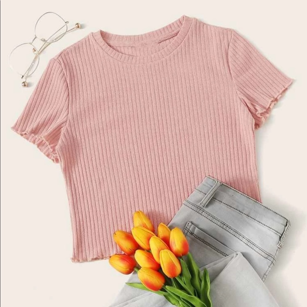 Pink crop top